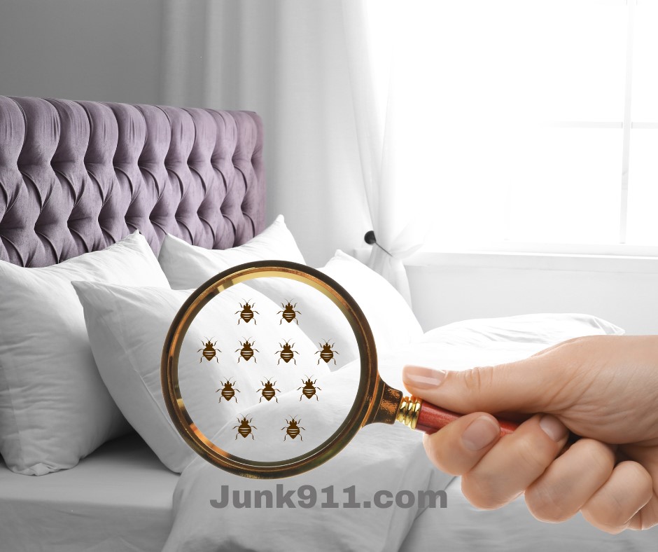Professional bed bug removal by Junk911. Eliminate bed bugs from your home.