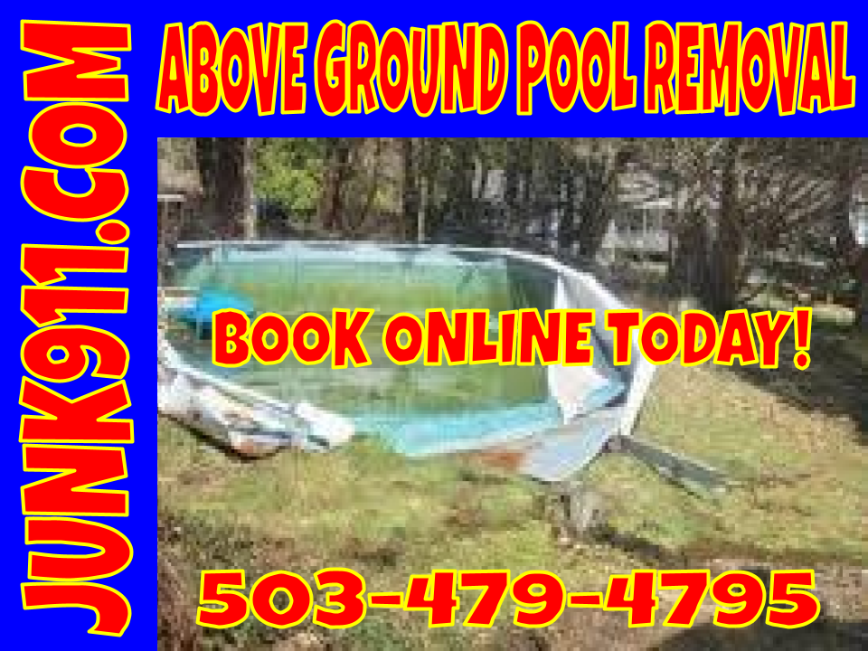 Junk911 pool removal service