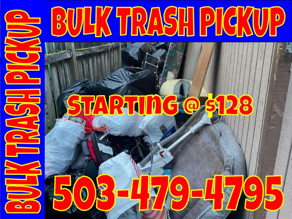 Bulk trash pickup service