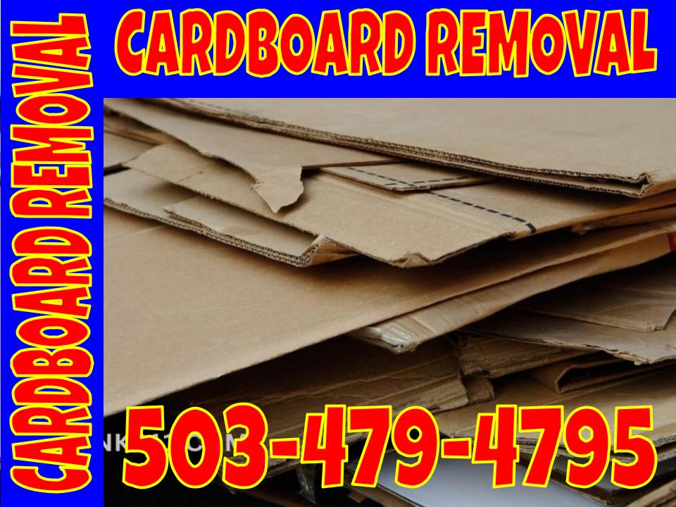 Cardboard removal service 
