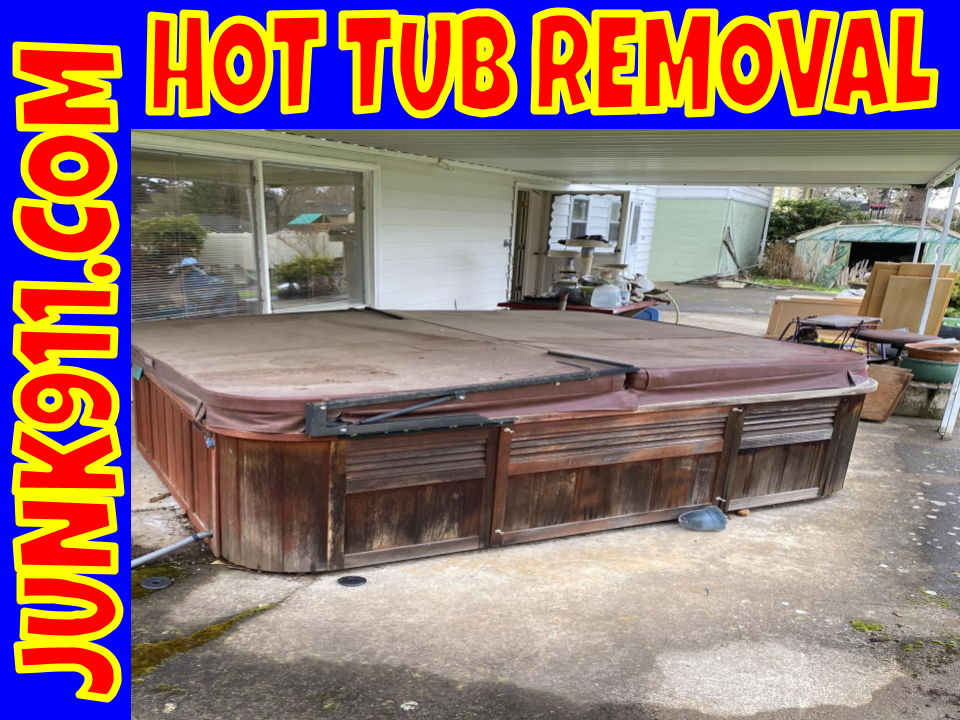 Junk911 hot tub removal service