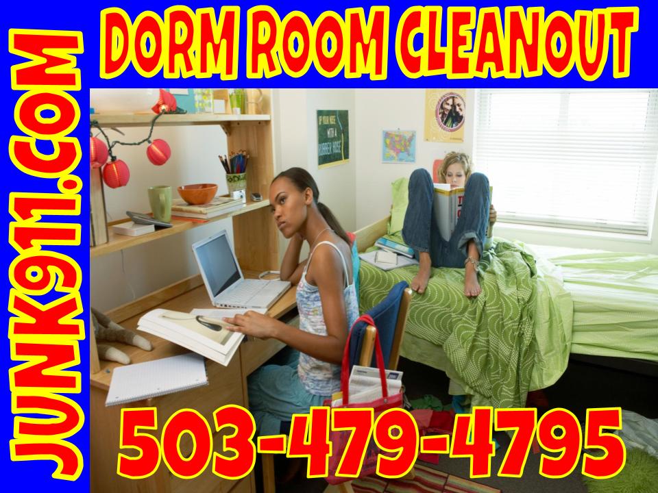 Dorm room cleanout service 