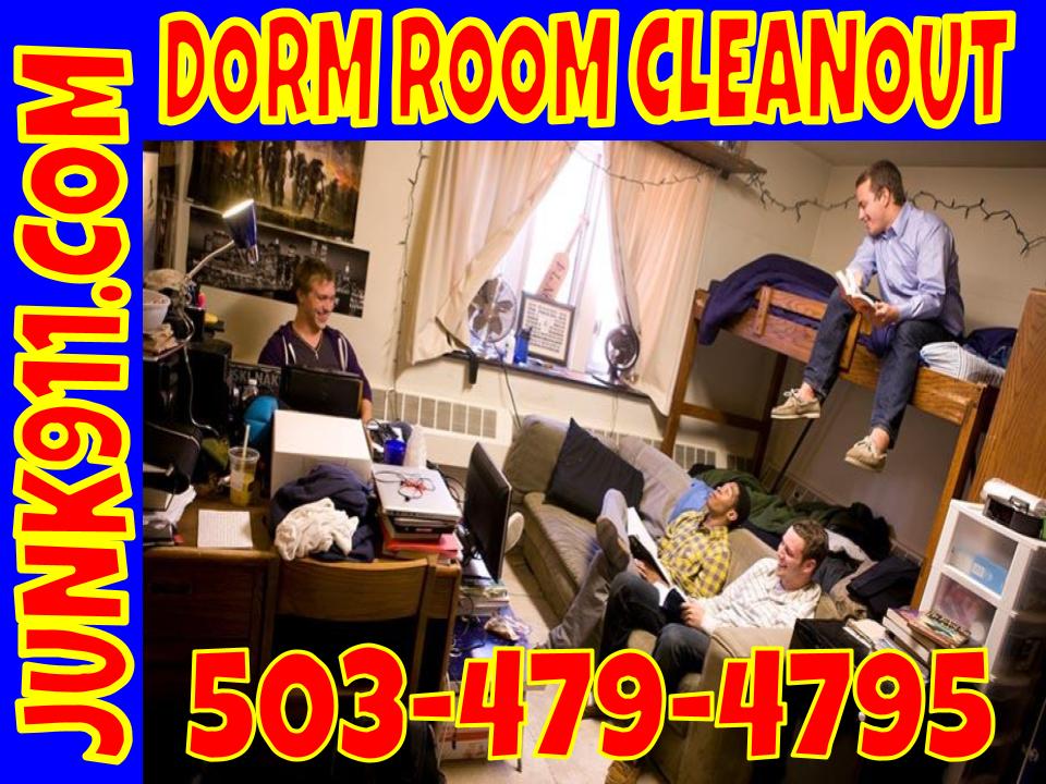 dorm room cleanup
