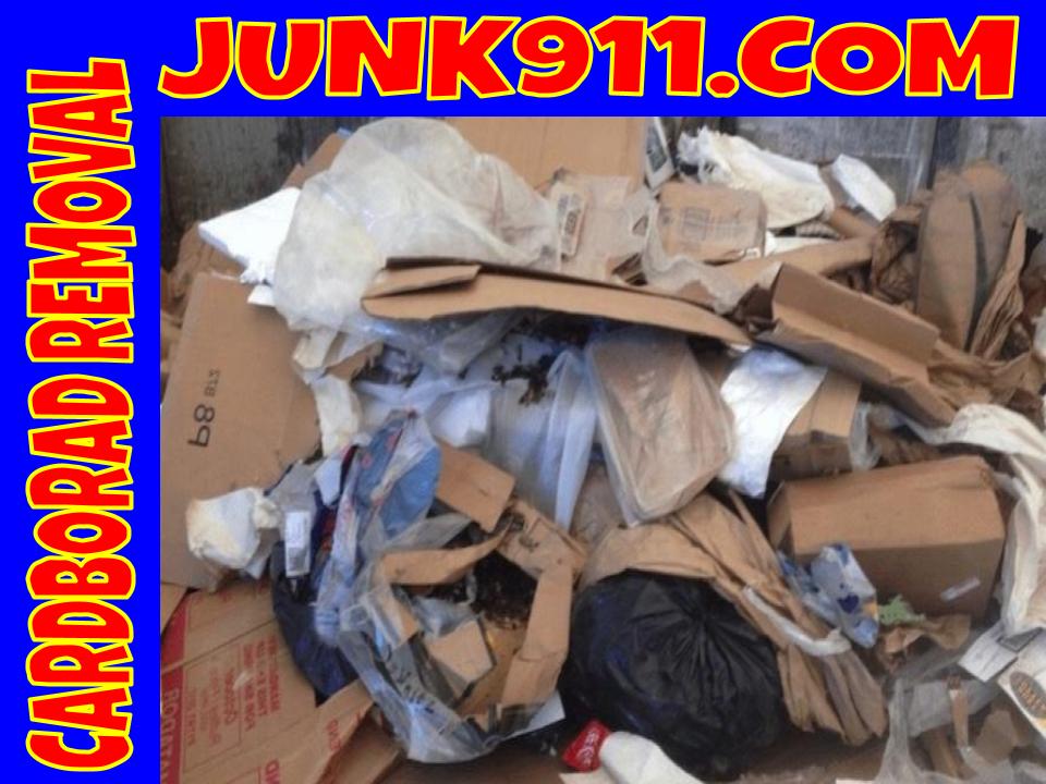 Junk911 cardboard removal service